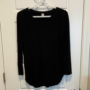 Old Navy Black 3/4 Sleeve Shirt